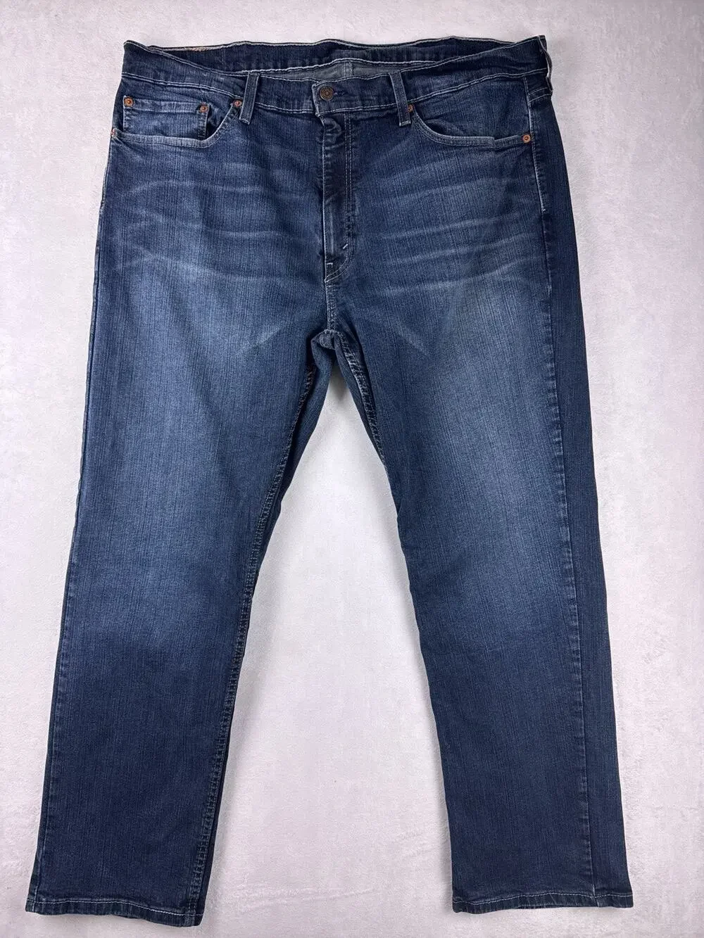 Levi's 559 Relaxed Straight Jeans Mens 40x30 Blue Dark Wash Stretch Denim